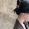 Retro Elegant Drop Shape Metal Earrings For Women With Electroplating Treatment