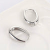 Retro Elegant Drop Shape Metal Earrings For Women With Electroplating Treatment