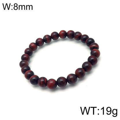 Retro Ethnic Style Ball Tiger Eye Polishing Bracelets