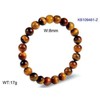 Retro Ethnic Style Ball Tiger Eye Polishing Bracelets