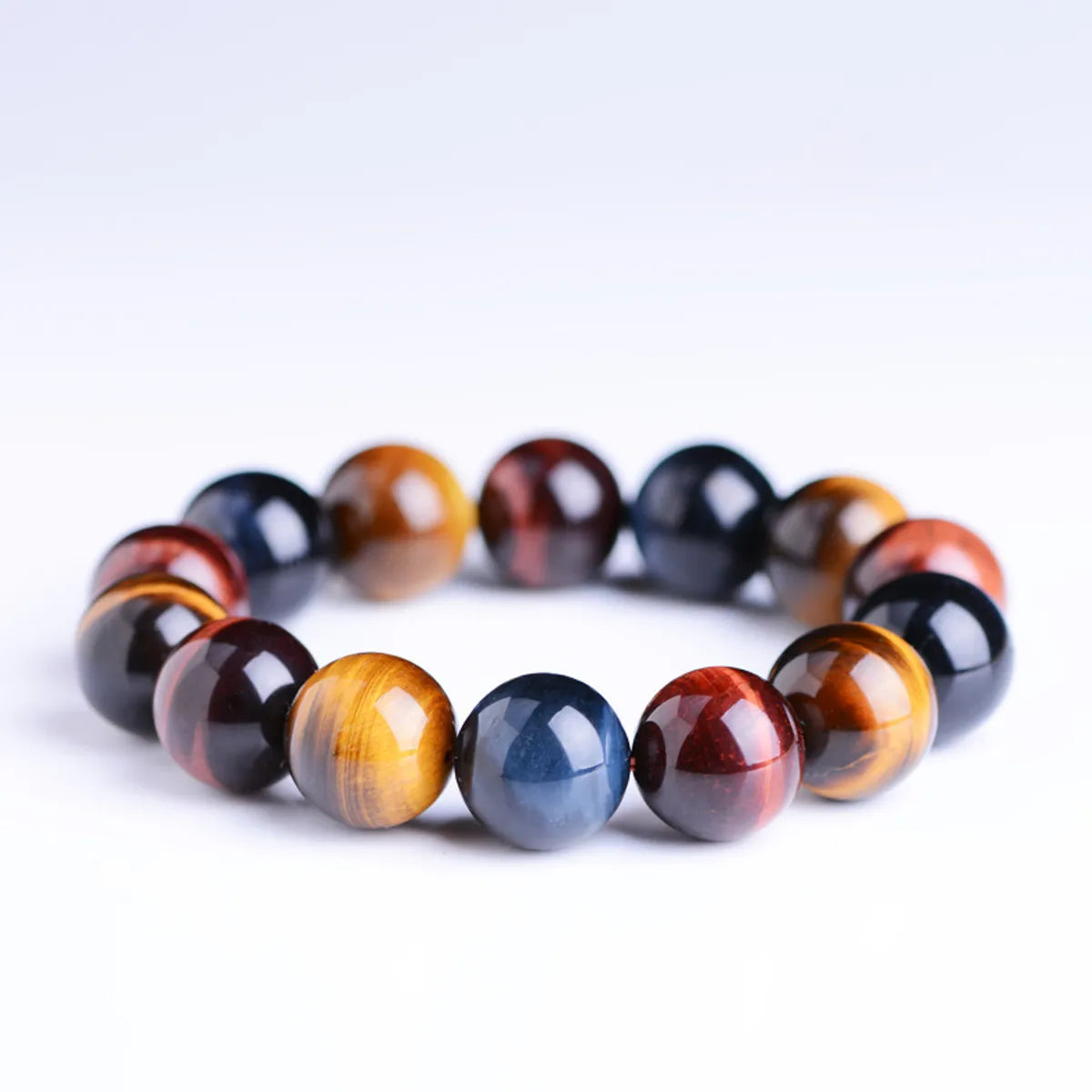 Retro Ethnic Style Ball Tiger Eye Polishing Bracelets