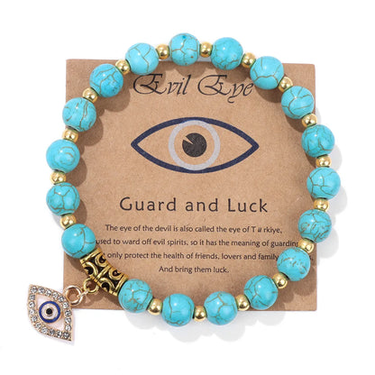 Retro Ethnic Style Devil's Eye Stone Wholesale Bracelets