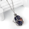 Retro Ethnic Style Geometric Stainless Steel Semi-Precious Stone Unisex Pendant Necklace