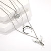 Retro Ethnic Style Multi Layer Alloy Necklace With Moon And Bull Head Pendant For Women Featuring Electroplated Design Geometric Pattern Snake Bone Chain