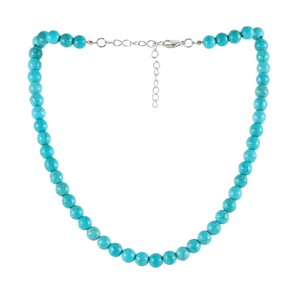 Retro Ethnic Style Round Turquoise Wholesale Necklace