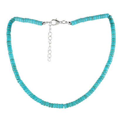 Retro Ethnic Style Round Turquoise Wholesale Necklace