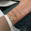 Retro Evil Eye Woven Fabric Handmade Unisex Bracelet Three Piece Suit