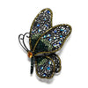 Retro Exaggerated Butterfly Alloy Plating Hollow Out Inlay Rhinestones Women'S Brooches