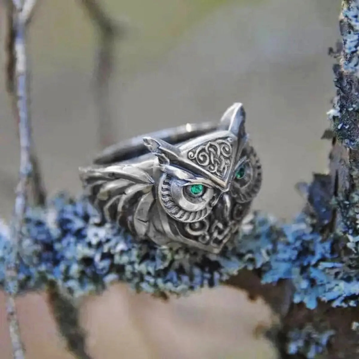 Retro Exaggerated Owl Alloy Plating Women'S Rings