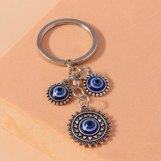 Retro Eye Alloy Bag Pendant Keychain