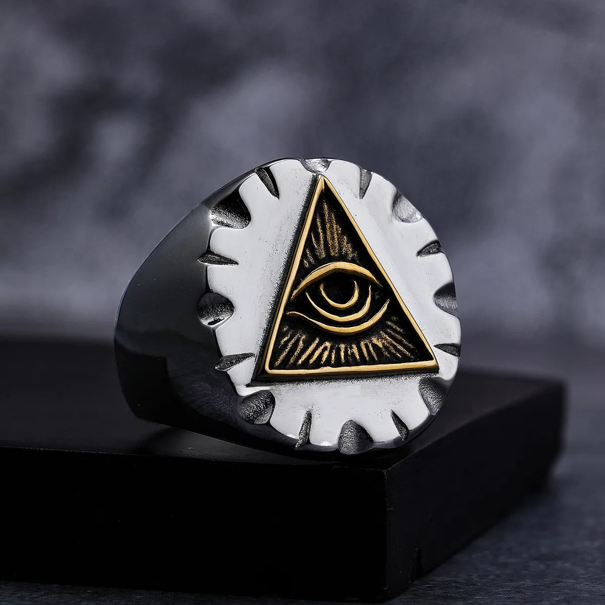 Retro Eye 304 Stainless Steel Men'S Rings