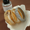 Retro Fashion Light Luxury 316L Stainless Steel Gold Plated Magnetic Bracelet