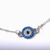 Retro Fashion New Diamondencrusted Geometric Devil's Eye Anklet Women's Alloy Jewelry