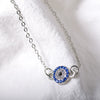 Retro Fashion New Diamondencrusted Geometric Devil's Eye Anklet Women's Alloy Jewelry