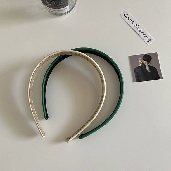 Retro Fashionable Pu Leather Handmade Headband Elegant Fashion Hair Accessory For Women