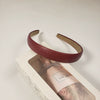 Retro Fashionable Pu Leather Handmade Headband Elegant Fashion Hair Accessory For Women