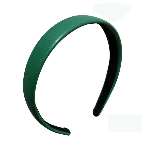 Retro Fashionable Pu Leather Handmade Headband Elegant Fashion Hair Accessory For Women