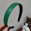Retro Fashionable Pu Leather Handmade Headband Elegant Fashion Hair Accessory For Women