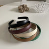 Retro Fashionable Pu Leather Handmade Headband Elegant Fashion Hair Accessory For Women