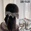 Retro Floral Parrot Print Narrow Long Silk Hair Scarf Elegant Hair Ribbon For Women