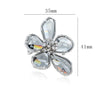 Retro Flower Alloy Inlay Artificial Crystal Rhinestones Women'S Brooches