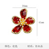 Retro Flower Alloy Inlay Artificial Crystal Rhinestones Women'S Brooches