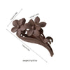 Retro Flower Hair Shark Clip Women's Hair Accessories Paint Design