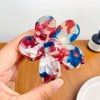 Retro Flower Handmade Pvc Hair Accessories For Women Grab Clip