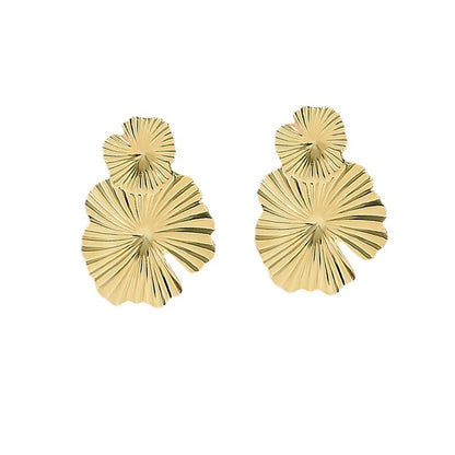 Retro Flower Metal Plating Women's Drop Earrings 1 Pair