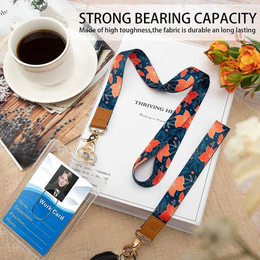 New Fresh And Retro Printing Polyester Card Holder Lanyard