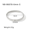 Retro French Literature And Art Style Geometric Zircon Bracelet Stainless Steel With 18K Real Gold Electroplating Non Fading Waterproof Anti Allergy