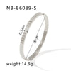 Retro French Literature And Art Style Geometric Zircon Bracelet Stainless Steel With 18K Real Gold Electroplating Non Fading Waterproof Anti Allergy
