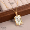 Retro French Style Flower Butterfly 18K Gold Plated Medieval Gold Natural Pearl Crystal Alloy Wholesale Pendant Necklace