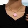 Retro French Style Flower Rhinestones Alloy Wholesale Necklace