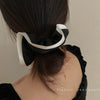 Retro French Style Pu Leather Scrunchie Handmade Fashion Hair Tie Simple Elegant Hair Accessory For Women