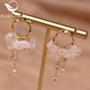 Retro Freshwater Pearl Drop Shape Earrings With Electroplating Design