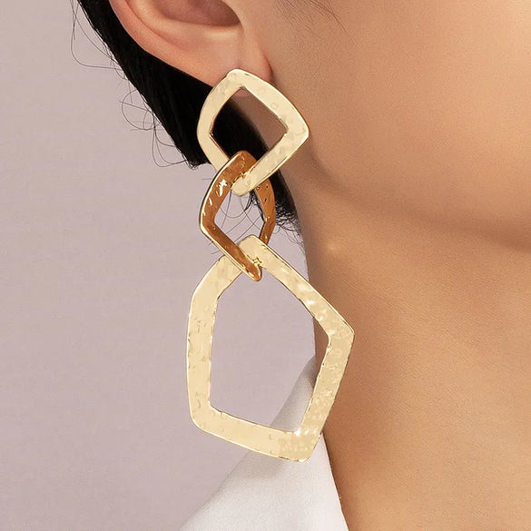 Ins Style Luxurious Lady Geometric Alloy Women'S Earrings