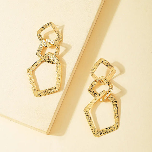 Ins Style Luxurious Lady Geometric Alloy Women'S Earrings