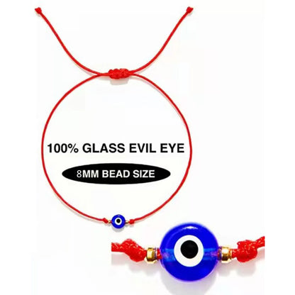 Retro Funny Punk Devil's Eye Polyester Glass Plating Braid Gold Plated Couple Bracelets