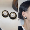 Retro Geometric Alloy Plating Rhinestones Women'S Earrings 1 Pair