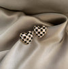 Retro Geometric Alloy Plating Rhinestones Women'S Earrings 1 Pair