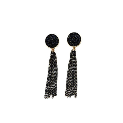 Retro Geometric Alloy Plating Rhinestones Women'S Earrings 1 Pair