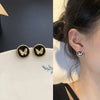 Retro Geometric Alloy Plating Rhinestones Women'S Earrings 1 Pair