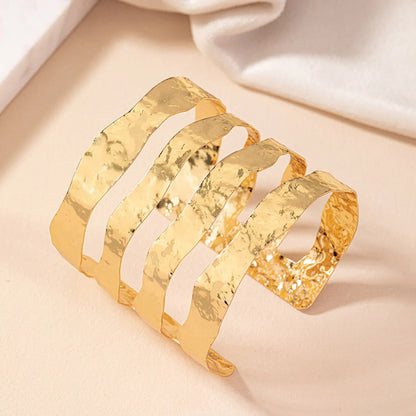 Retro Geometric Alloy Plating Women's Bangle