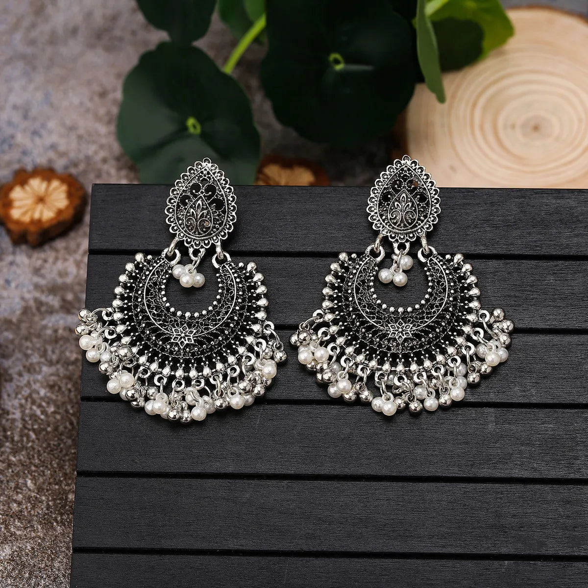 Retro Geometric Alloy Plating Women'S Drop Earrings