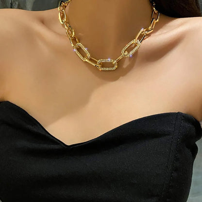 Retro Geometric Alloy Plating Women's Necklace 1 Piece