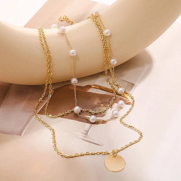 Retro Geometric Alloy Plating Women'S Necklace