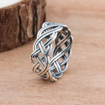 Retro Geometric Alloy Plating Women'S Rings