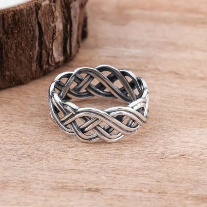 Retro Geometric Alloy Plating Women'S Rings