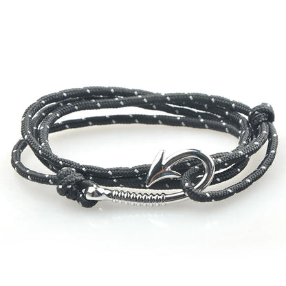 Retro Geometric Anchor Alloy Rope Wholesale Bracelets